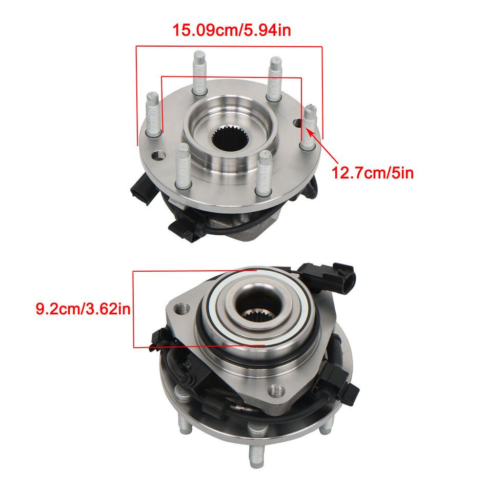 Labwork Front Wheel Bearing Hub 2pc For Trailblazer GMC Envoy Buick Rainier Olds