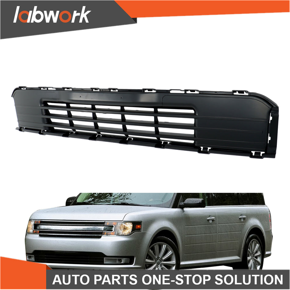 Labwork Front Bumper Lower Grille Grill Matte Black For Ford Flex 2013-2019