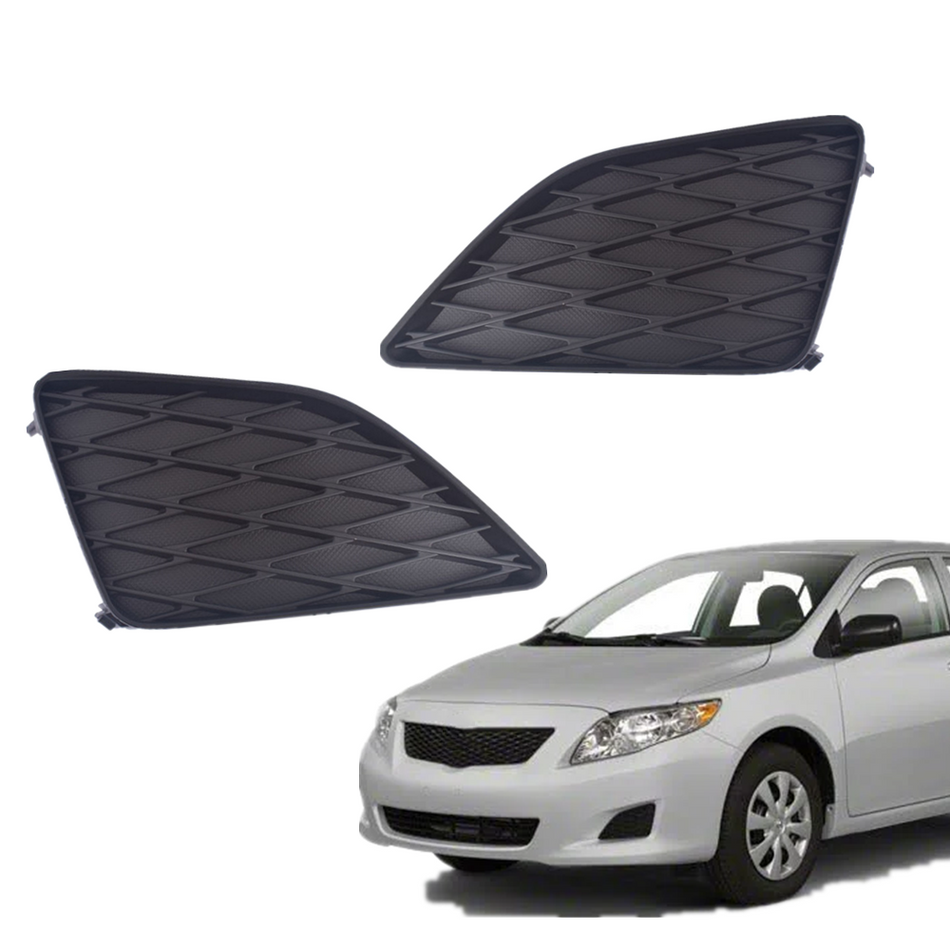 Labwork Front Fog Light Lamp Cover Bezel For 2009-2010 Toyota Corolla Pair