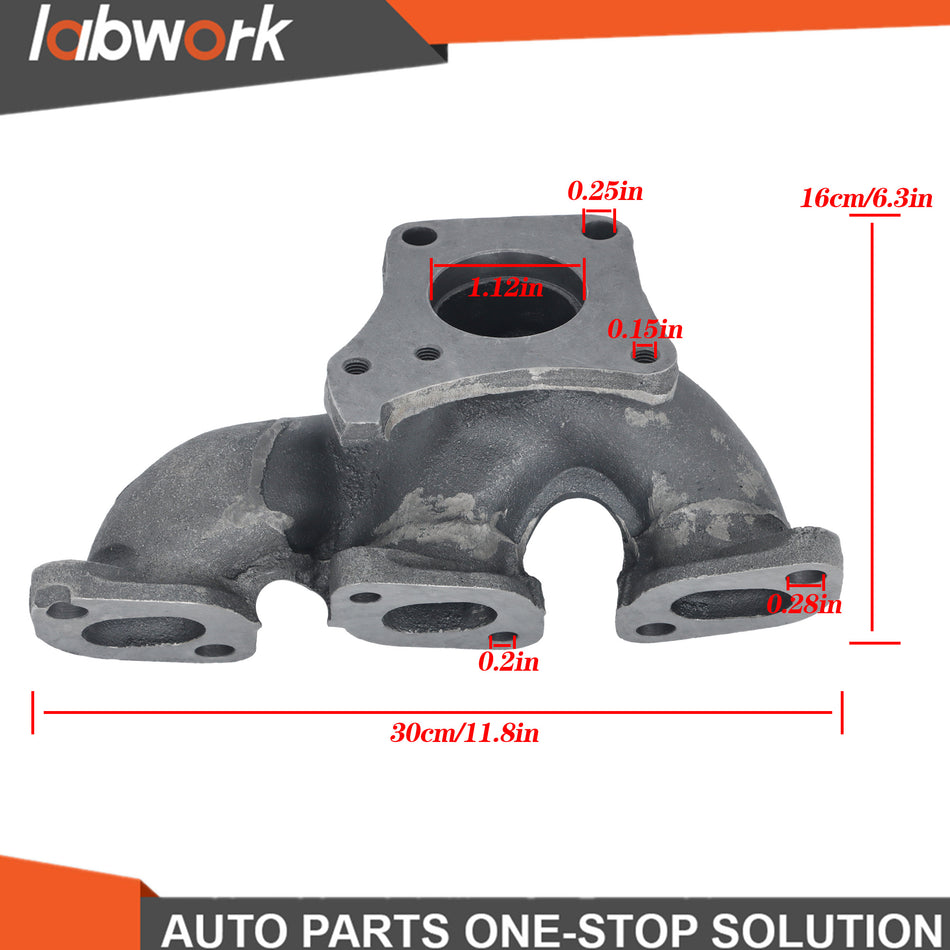 Labwork Rear Exhaust Manifold w/ Gasket for Nissan Altima Murano Quest INFINITI