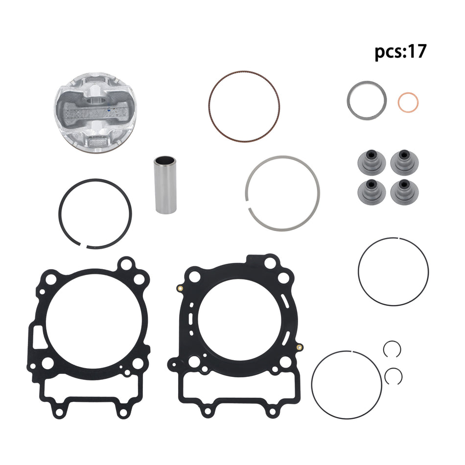 Top End Rebuild Kit Piston Ring Set with Gaskets For RZR 570 12-16 STD Bore 99mm
