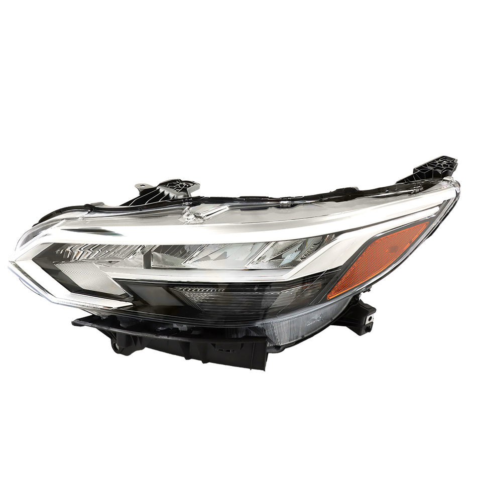 Labwork Left Headlight For Nissan Sentra 2020-2022 LED Black Chrome Lens Clear