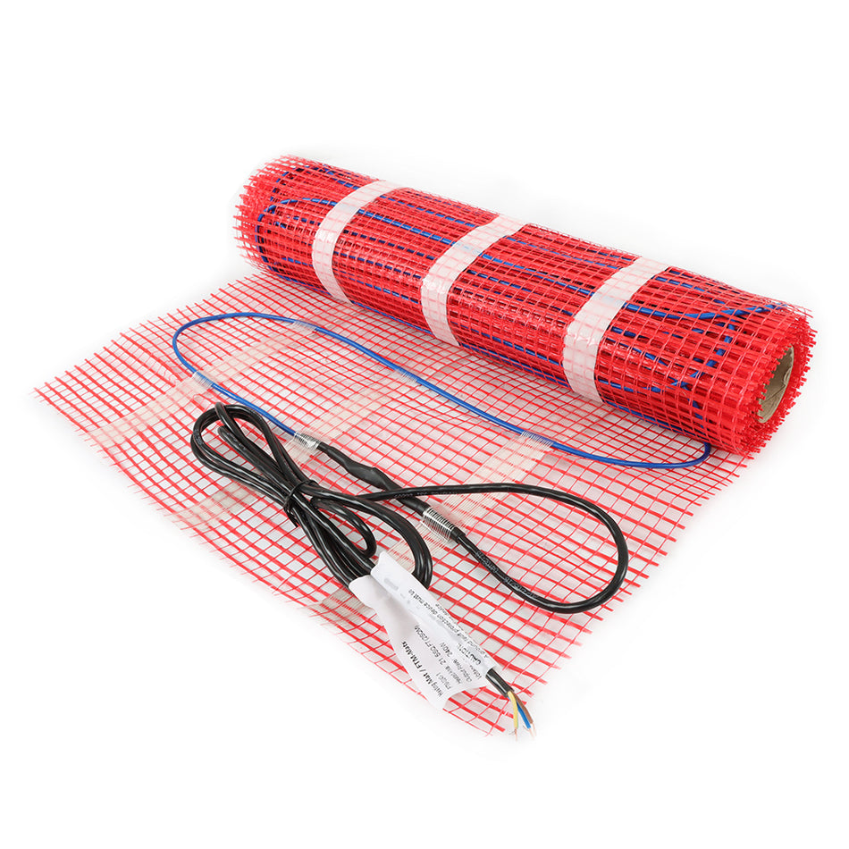 Floor Heating Mat 120v 20 Sqft Electric Radiant Floor Heating System Tile Red
