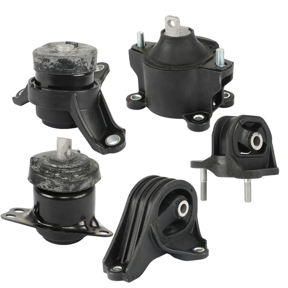 Labwork For 13-17 Honda Accord 2.4L Engine Only AT CVT Trans 5x Motor Mount Set