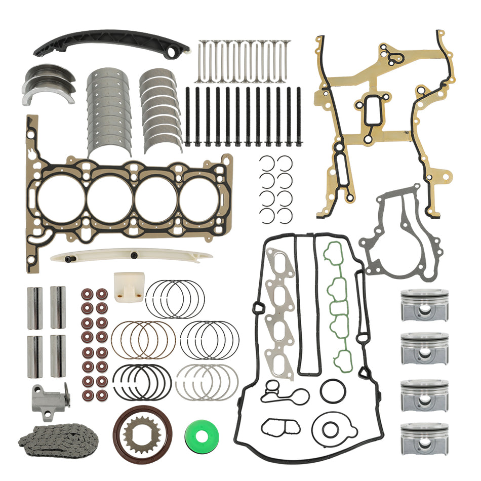 Labwork For Buick Chevrolet 1.4L Engine Rebuild Piston Bearing Timing Chain Set