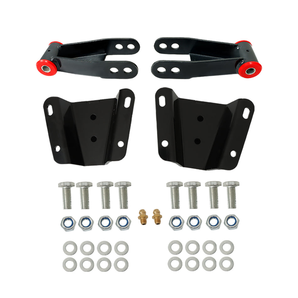Labwork 4inch Rear Drop Lowering Hanger Shackle Kit For 1965-1972 Ford F100 2WD