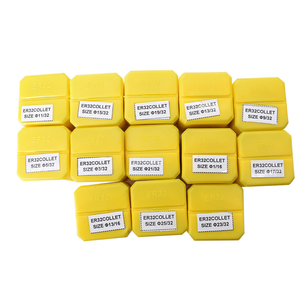 13 PCS ER32 Spring Collet 1/16"-13/16"For CNC Milling Lathe Tool Machine