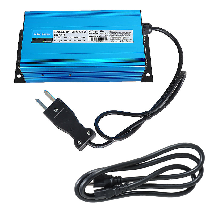 36 V 20 A Crowfoot Plug Golf Cart Battery Charger Fits For Club Car, EZGO,Yamaha