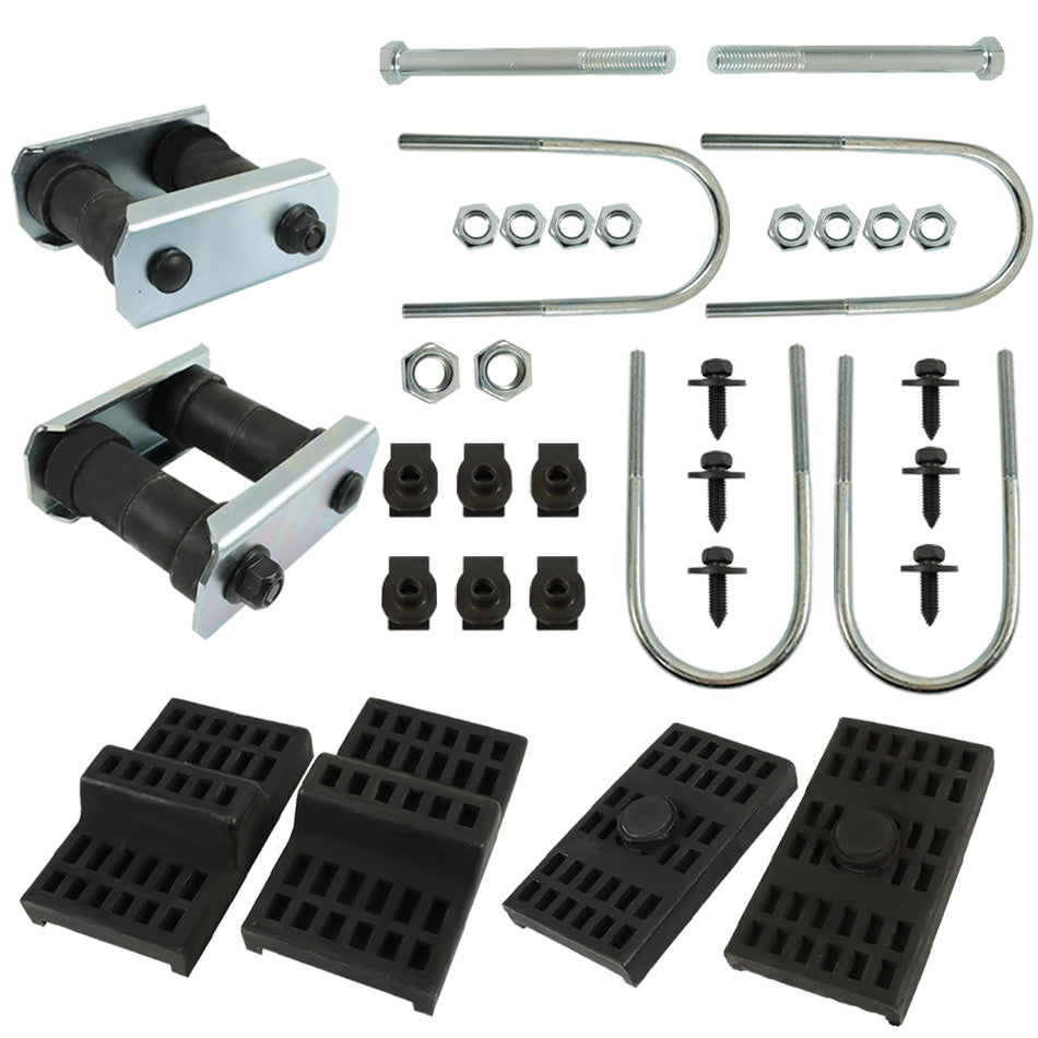 Labwork Leaf Spring Install Kit w/ U-Bolts T-Bolt For 1970-1981 Pontiac Firebird