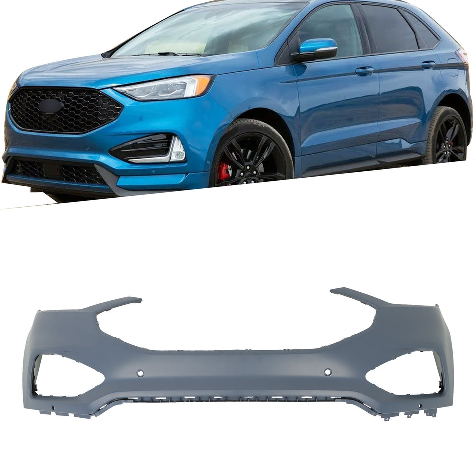 Labwork Front Bumper Upper Cover For 2019 2020-2023 Ford Edge With Park Assist