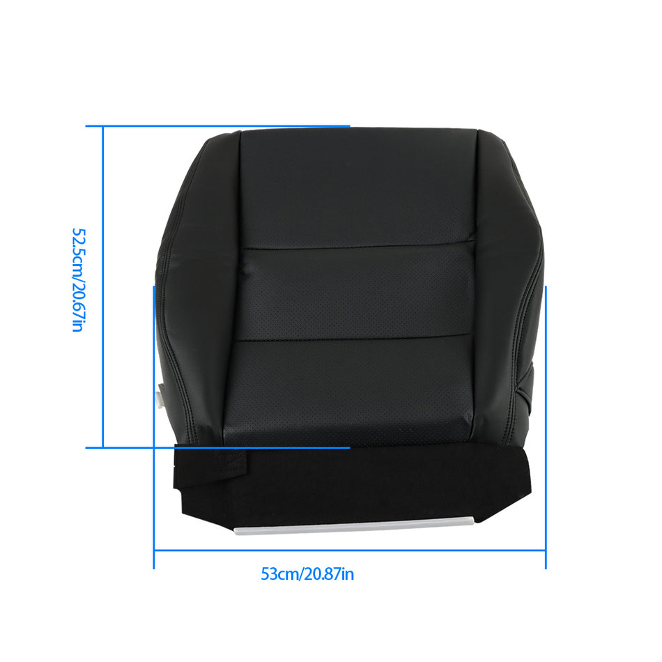 Labwork Seat Cover For 2007-12 Acura RDX Front Main Driver Bottom Leather Black