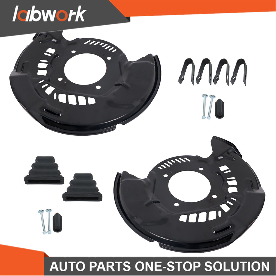 Labwork Genuine Cover Disc Brake Dust Front Set For TOYOTA SEQUOIA 2008-2022 New