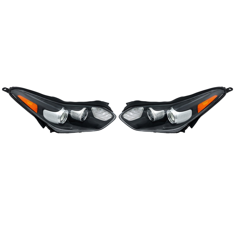 For Kia Sportage 2017-2019 headlight Left+Right with LED DRL Headlight Assembly