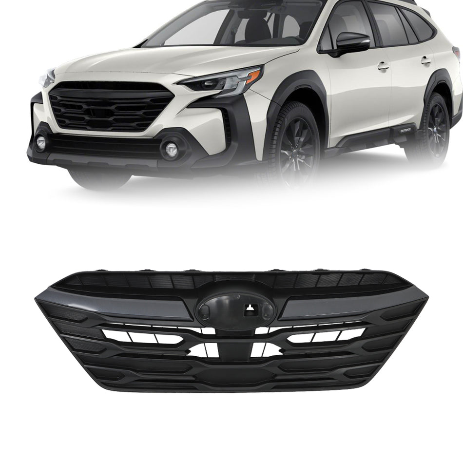 Labwork Upper Grille With Camera Hole Black Plastic For Subaru Outback 2023-2024