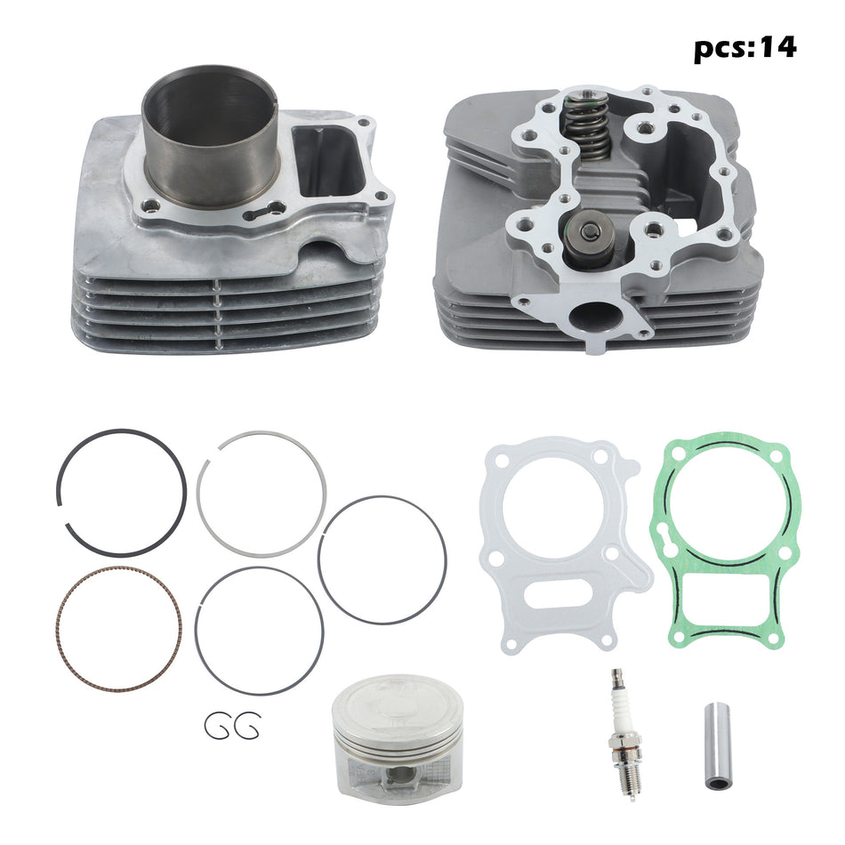 For Honda Recon 250 TRX250TE/TM 12200-HM8-305 Cylinder Head Piston Kit 2002-2014