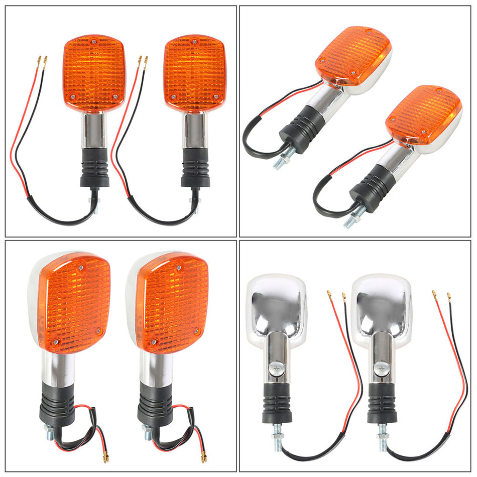 Front Pair turn signal indicators for Honda V45 VF750C VF700C with stem