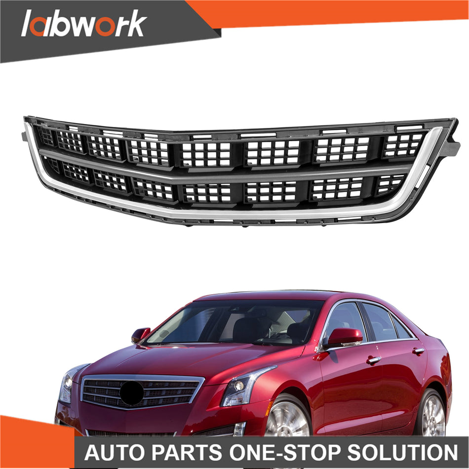 Labwork Front Bumper Radiator Lower Grille Matte For 2013-2014 Cadillac ATS