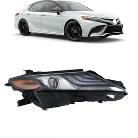 Labwork Right Side Headlight For 2021 2022 Toyota Camry XSE XLE Full LED Black