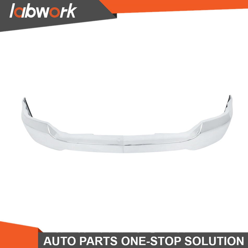 Labwork Front Bumper Chrome Steel For Chevrolet Silverado 1500 16-2018 W/o Holes