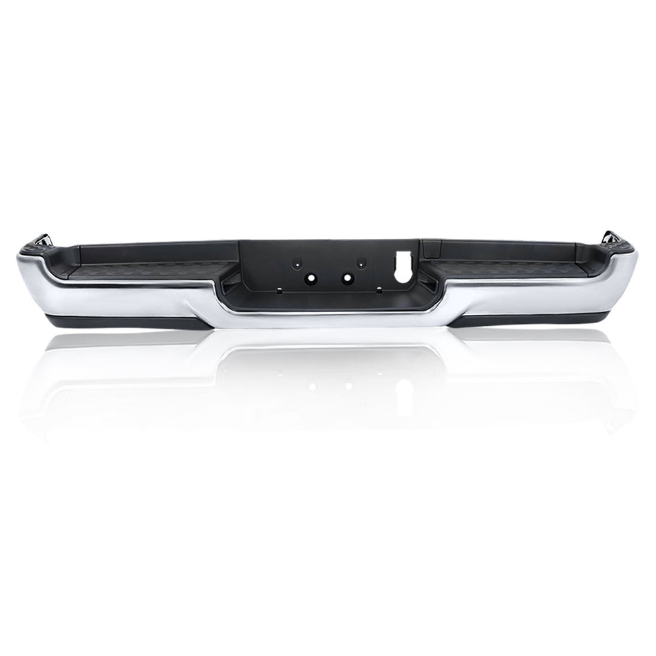 Labwork Rear Bumper Assembly Chrome For RAM 1500 2019-2023 W/o Sensor Hole Steel