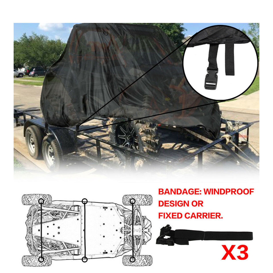Waterproof Vehicle Cover Storage Dust Utility Fit For Polaris RZR XP 900 1000 XP