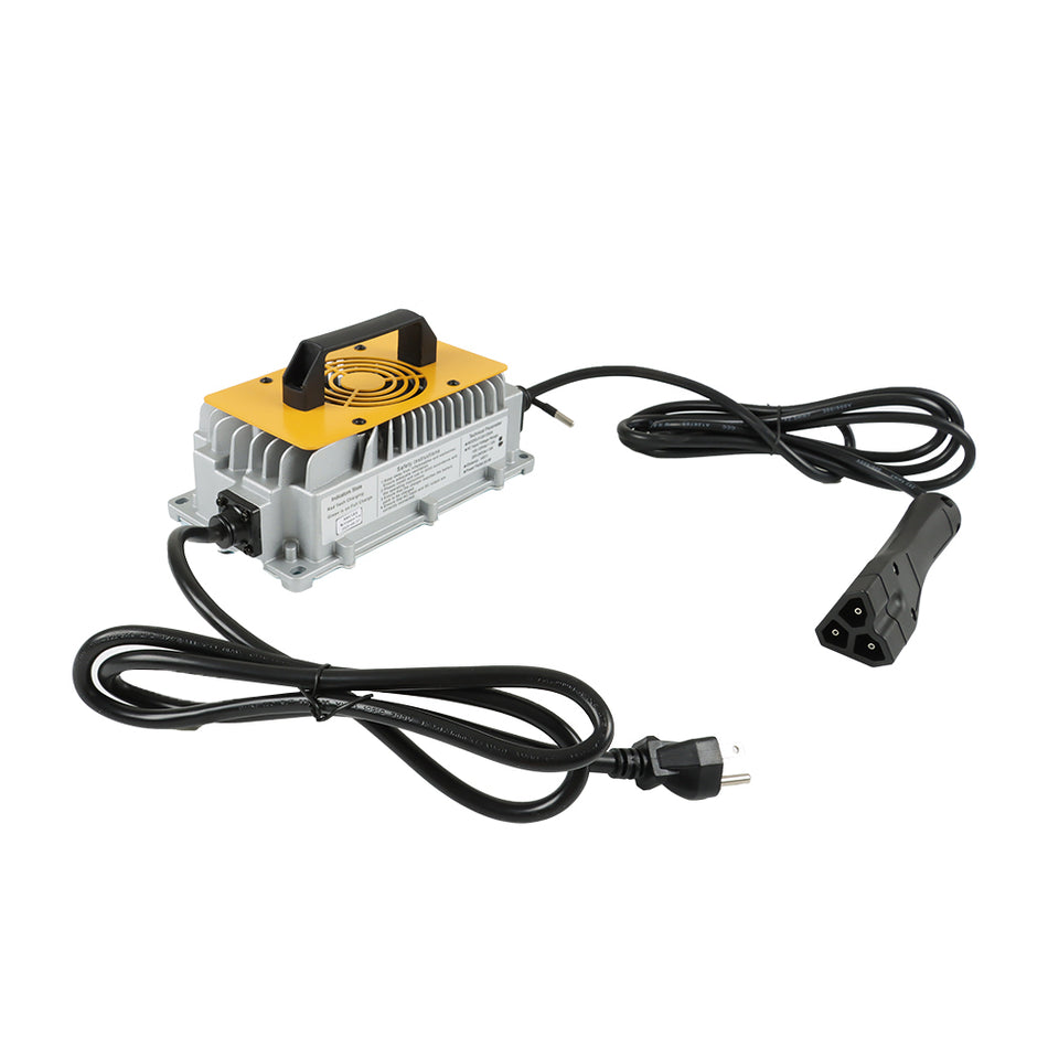 IP67 48V 17A For E-Z-GO TXT/RXV Golf Cart Battery Charger 3-Pin Triangular Plug