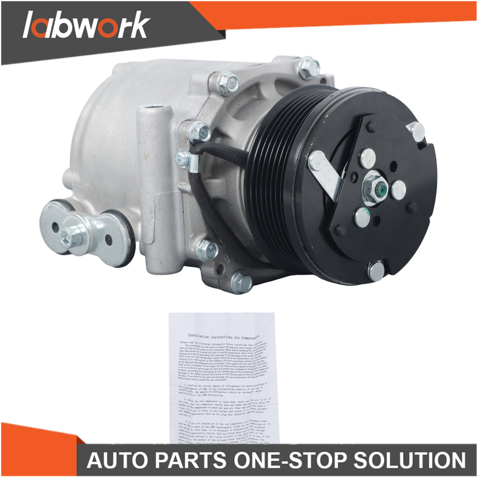 Labwork A/C Compressor 2003-2004 2005 For Mercury Grand Marquis CO 2486AC