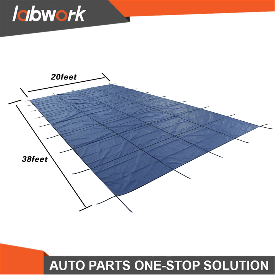 Labwork For Swimming Pool Rectangle Inground Safety Pool Cover For 18 x 36 ft