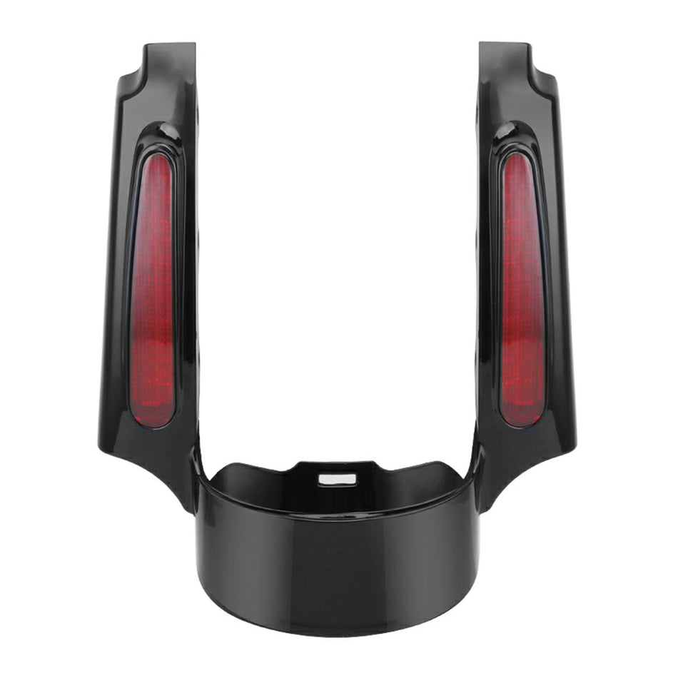 Rear Fender Extension Fascia LED Light For Touring Road King Glide 2009-11 12 13