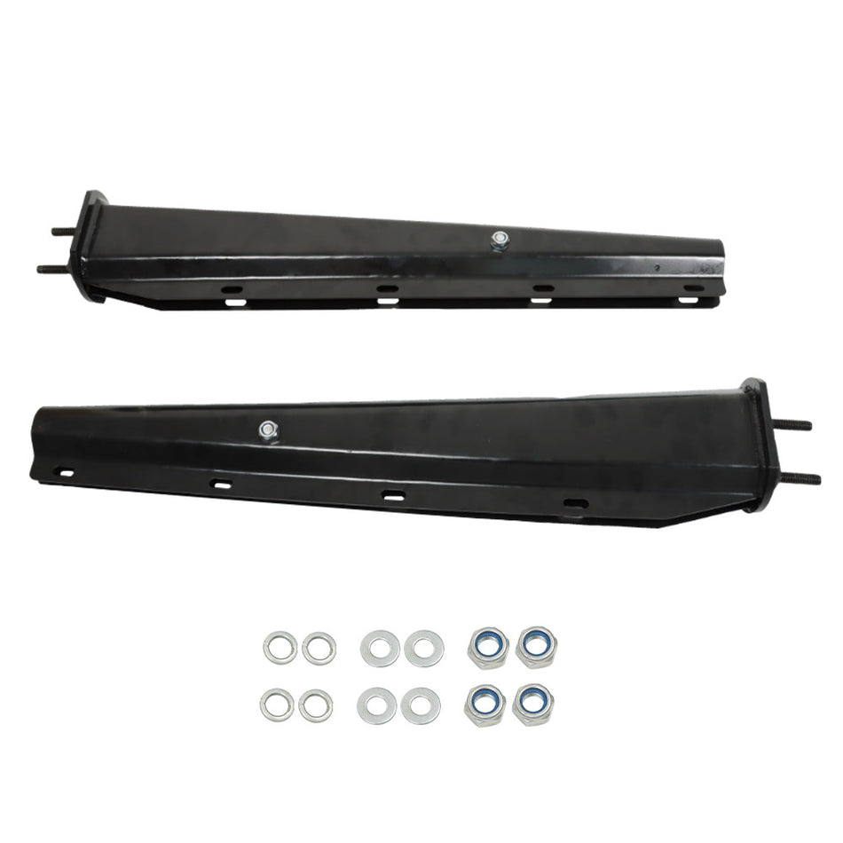 New Mud Flap Hangers Black Steel Straight 30" 2.5" Semi Truck Spring Loaded