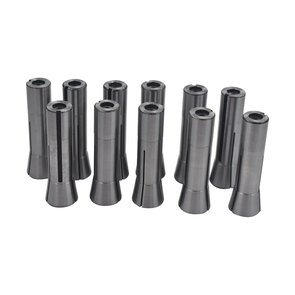 11Pcs R8 Spring Collet Set 1/8"3/16"1/4"5/16"3/8"7/16"1/2"9/16" 5/8"11/16"3/4"