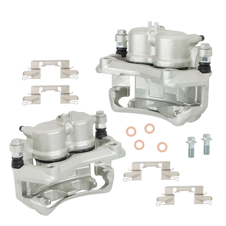 Labwork Front LH & RH Brake Caliper w/ Bracket For 2005-19 Suzuki Nissan Xterra