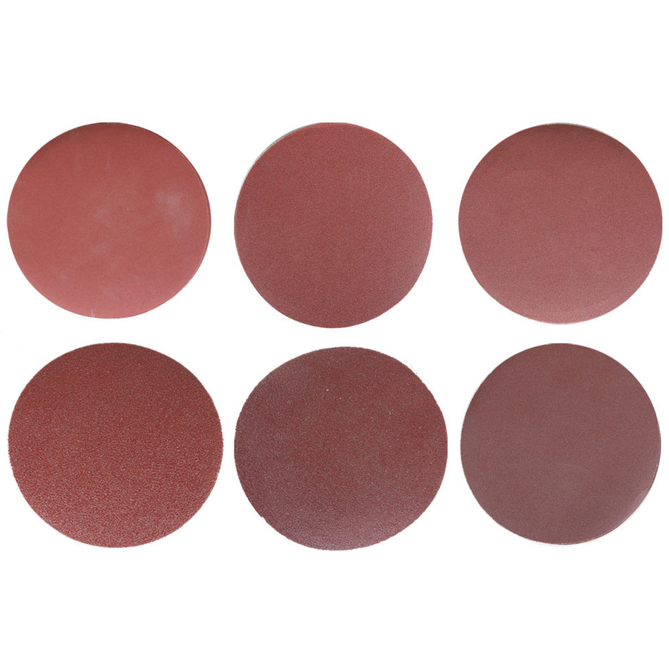 60 pcs 6" High Quality Disc Sandpaper 80 100 120 180 240 400 Mesh Non Perforated