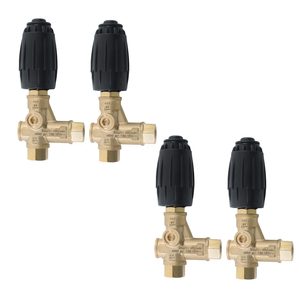 4 Pcs AR VRT3-310 Pressure Washer Pump 4350PSI 8GPM 3/8" FNPT Unloader Valve
