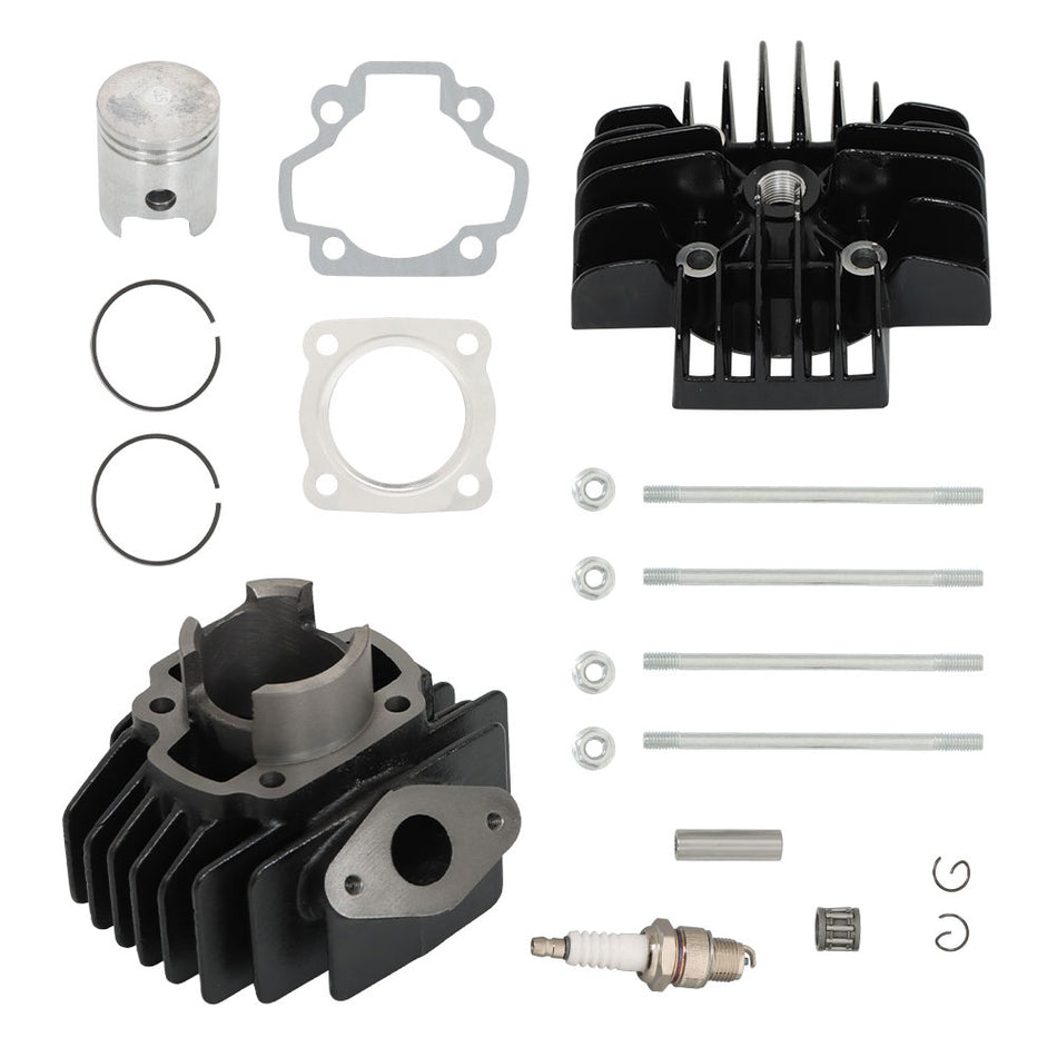 50cc Engine Piston Cylinder Head Top End Kit Fit For 1979-2017 Yamaha PW50 QT50