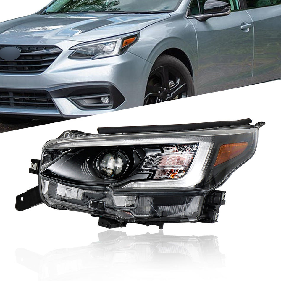 Labwork Left Headlight For 2020 Subaru Legacy/Outback LED Black Headlamp Clear