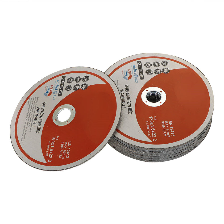 100 Pcs 7Inx1/16Inx7/8In Cut-off Wheel - Metal & Stainless Steel Cutting Discs
