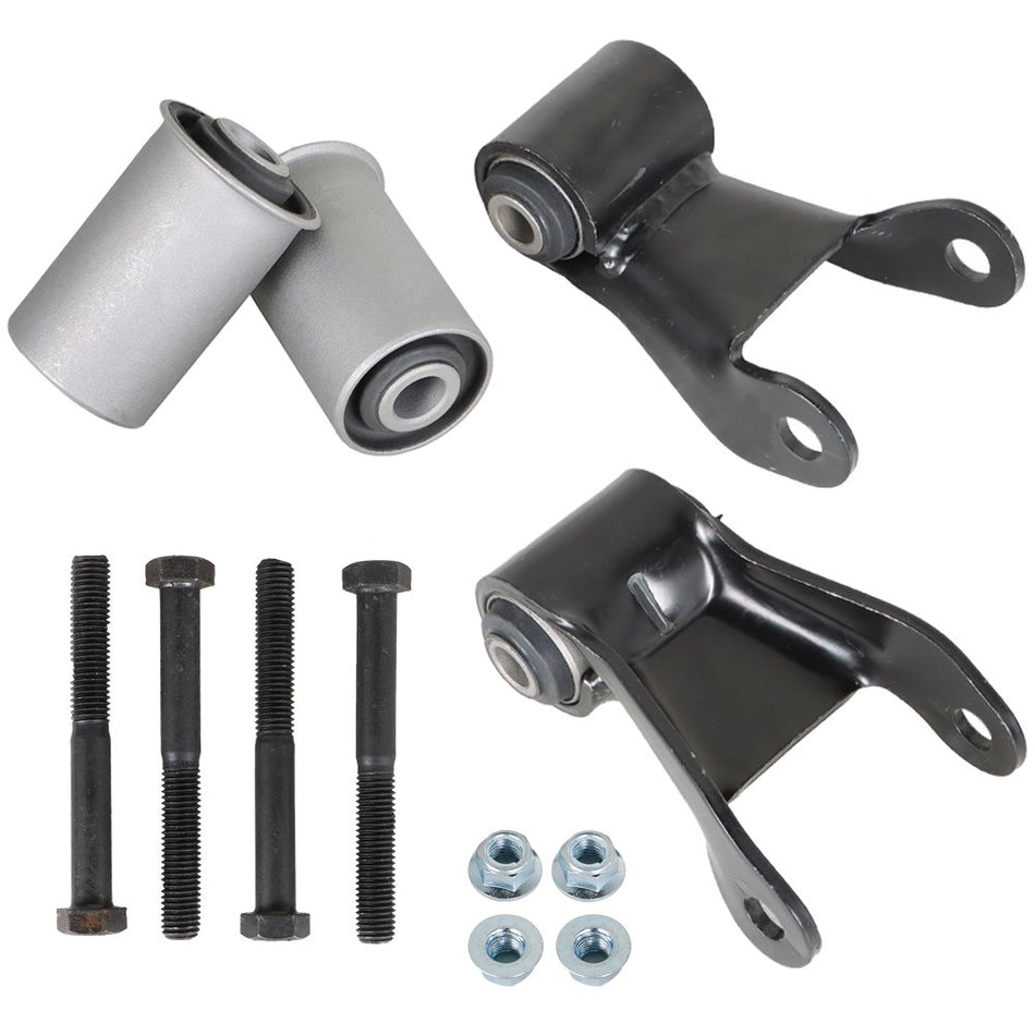 Labwork 2PCS Rear Leaf Spring Shackle Repair Kit For Chevy C/K Gmc Pickup Truck