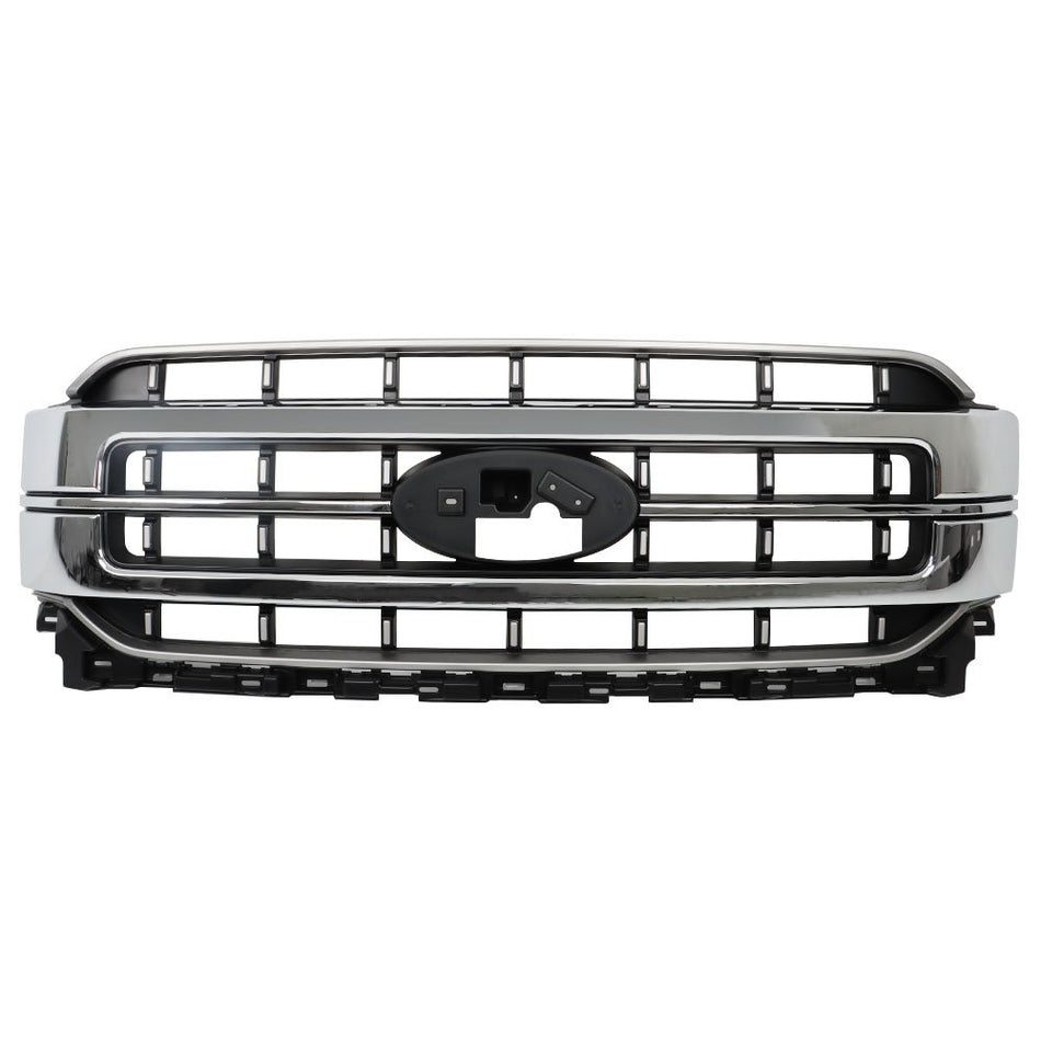 Labwork Front Bumper Upper Grille For Ford F150 2021-2023 Chrome ML3Z-8200-FA