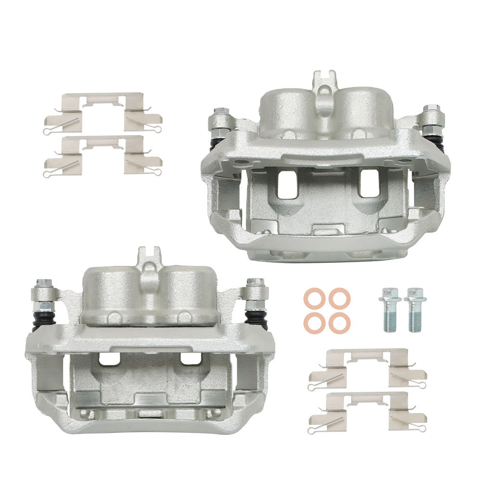 Labwork Front LH & RH Brake Caliper w/ Bracket For 2005-19 Suzuki Nissan Xterra