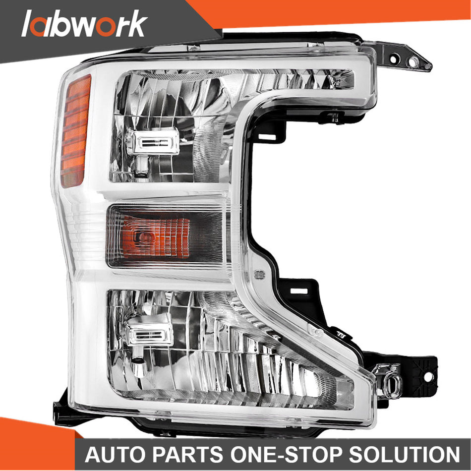 Labwork [Halogen] Headlights For 2020-2022 Ford F250 F350 SuperDuty Chrome Right