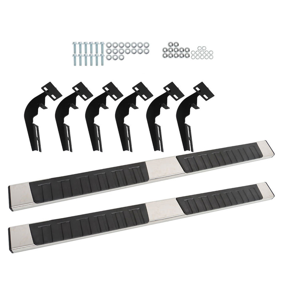 Labwork 6" Side Bars Running Boards SS For 2009-2018 Dodge Ram 1500 Crew Cab