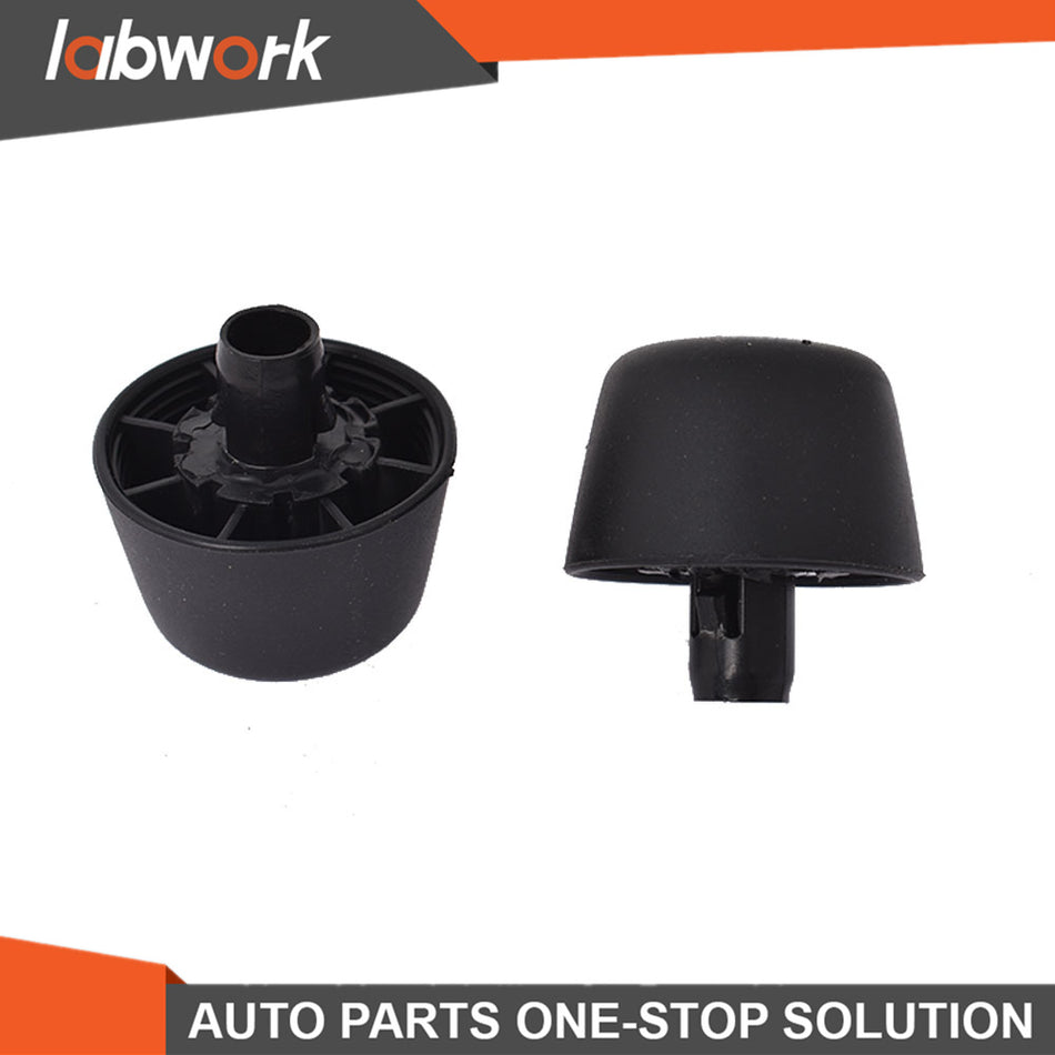 Labwork 2 Rubber Bumper Cushion Hood Stoppers For 2007-18 Jeep Wrangler Jk Body