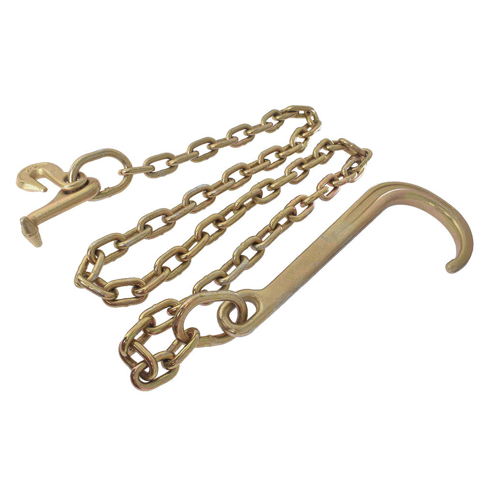 5/16×6FT Grade 70 J Hook Tow Dolly Axle Wrecker Tie Down Sling Shackle Clevis