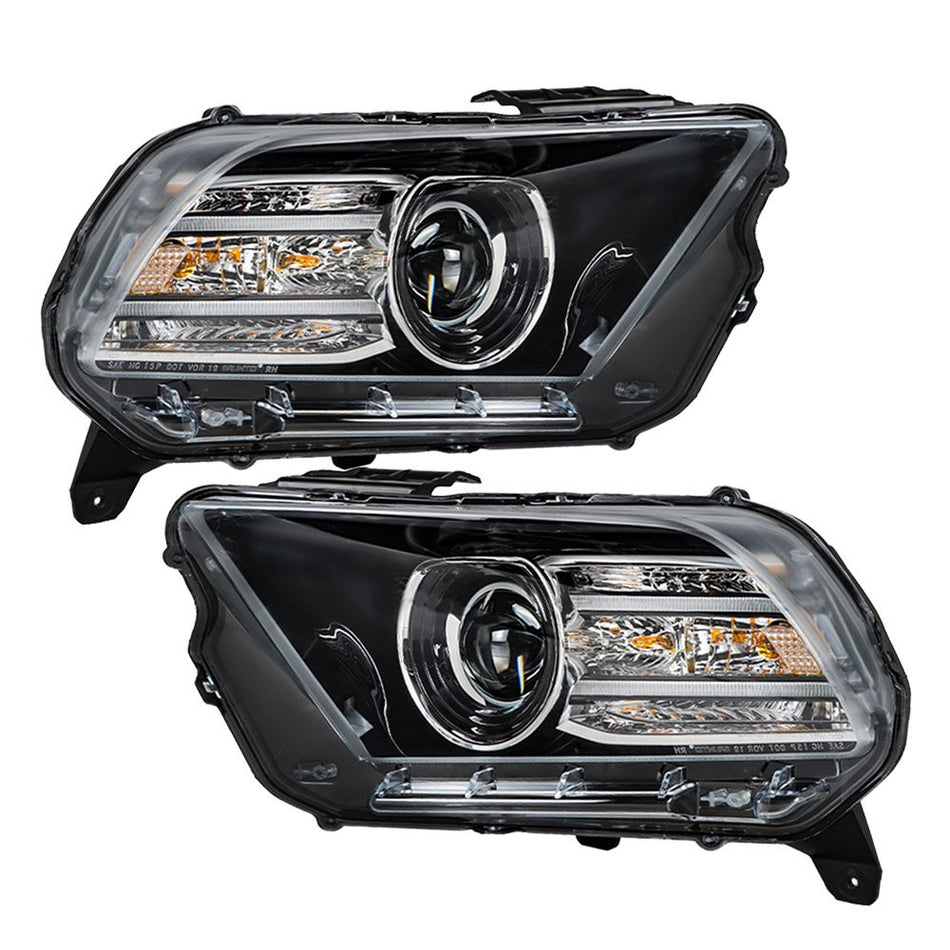 Labwork Right+Left Headlight For 2013-2014 Ford Mustang Projector HID Kit D3S