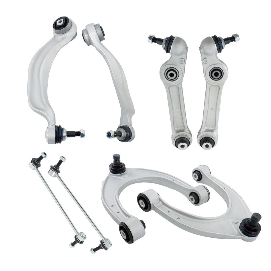Labwork 8X For BMW 550i Front Control Arm Sway Bar Link Assembly Suspension Kit
