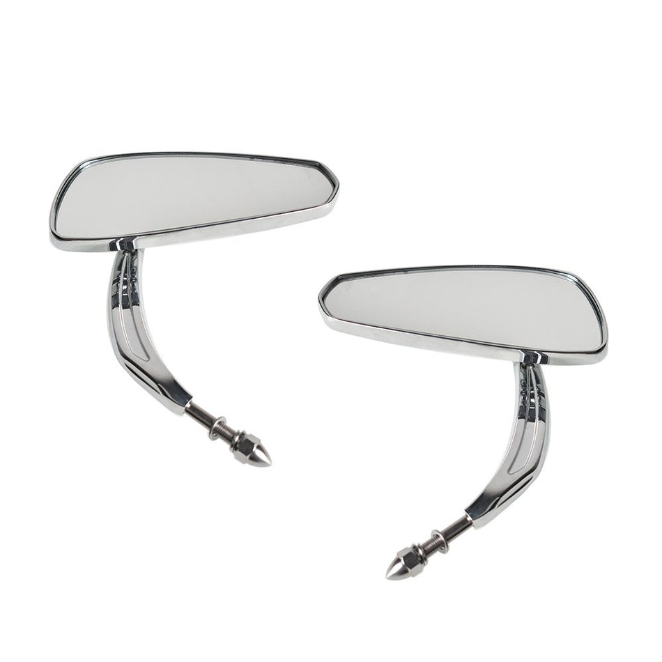 Motorcycle Rear View Side Mirrors For Breakout Wide Glide Chrome