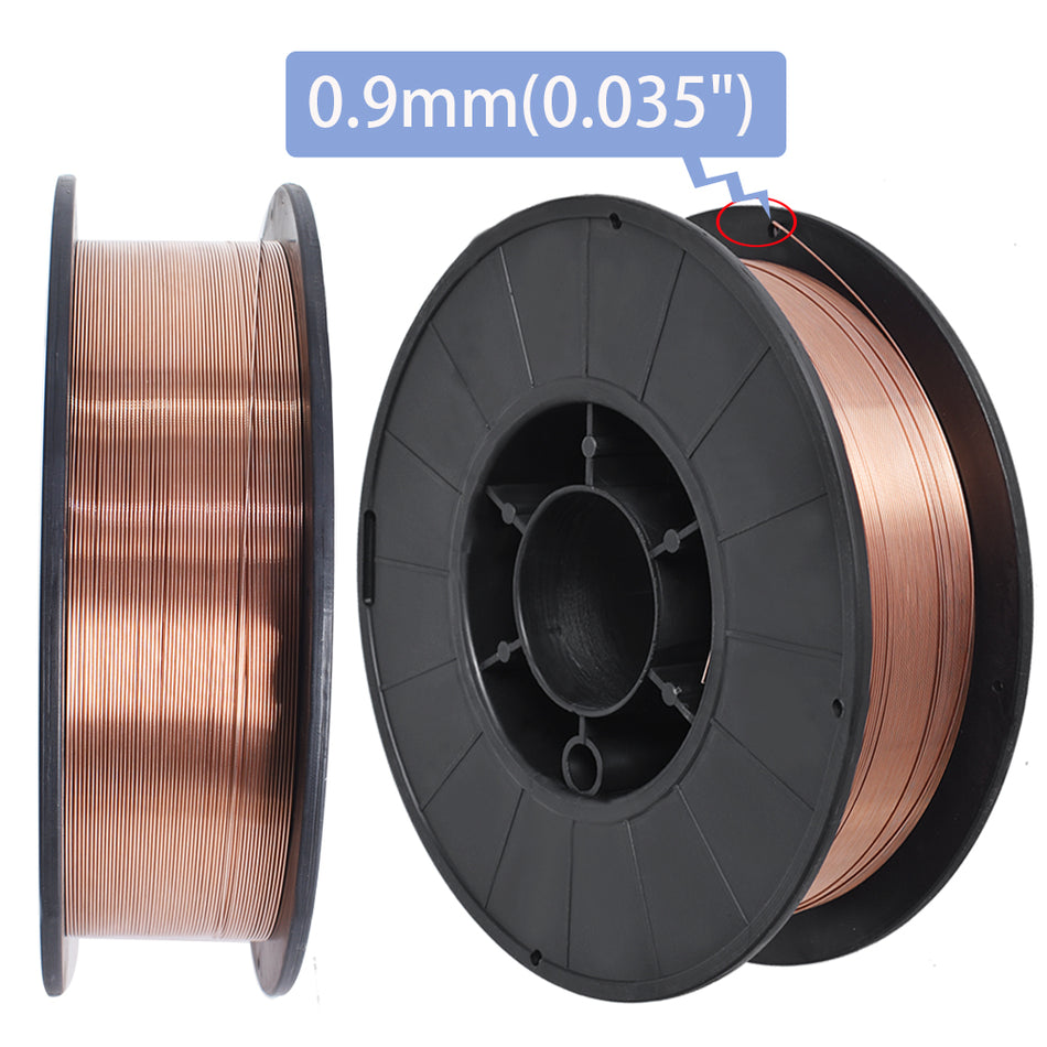 2 × 10-lbs ER70S-6 0.035" (0.9mm) Mild Steel MIG Welding Wire Roll US