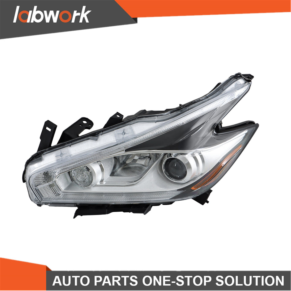 Labwork Headlight For 2015-16 Nissan Murano Halogen LED DRL Projector Left Side