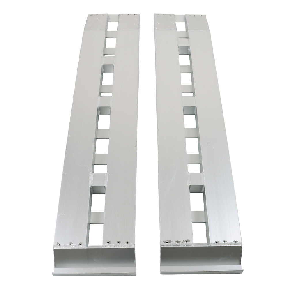 Labwork 60''x12'' 6500Lbs 1 Pair Aluminum Ramps Car Trailer Truck Ramps Hook End